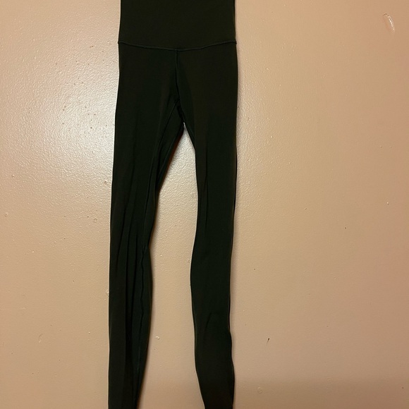 Lululemon Align High Rise Leggings Size 2 Olive Green - Picture 4 of 6
